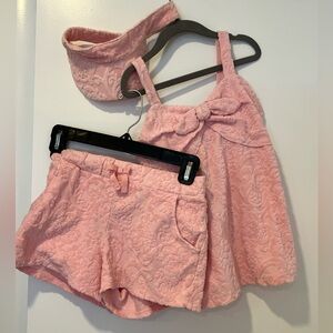 Janie and Jack Terry Floral Jacquard set (3 piece) Girls Size 8